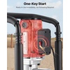 image:imageVEVOR Electric T Post Driver 2200W Handheld Powerful Post Pounder with 217 in55mm 276 in70mm Sleeves for Fence Metal Fencing Farm Garden Construction Landscaping Projects