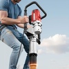 image:imageVEVOR Electric T Post Driver 2200W Handheld Powerful Post Pounder with 217 in55mm 276 in70mm Sleeves for Fence Metal Fencing Farm Garden Construction Landscaping Projects