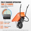 image:imageVEVOR Electric Wheelbarrow Cart 500W Powered Utility Garden Wagon Dump Cart 45 Cu Ft Load amp 573 lbs Capacity with Metal Handle amp 16 Track Wheels Two Wheel Barrow Yard Cart amp Wagons for LawnElectric 4 Cu Ft Load  330 lbs