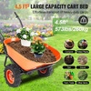 image:imageVEVOR Electric Wheelbarrow Cart 500W Powered Utility Garden Wagon Dump Cart 45 Cu Ft Load amp 573 lbs Capacity with Metal Handle amp 16 Track Wheels Two Wheel Barrow Yard Cart amp Wagons for LawnElectric 45 Cu Ft Load  573 lbs