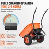 image:imageVEVOR Electric Wheelbarrow Cart 500W Powered Utility Garden Wagon Dump Cart 45 Cu Ft Load amp 573 lbs Capacity with Metal Handle amp 16 Track Wheels Two Wheel Barrow Yard Cart amp Wagons for LawnElectric 45 Cu Ft Load  573 lbs
