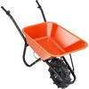 image:imageVEVOR Electric Wheelbarrow Cart 500W Powered Utility Garden Wagon Dump Cart 45 Cu Ft Load amp 573 lbs Capacity with Metal Handle amp 16 Track Wheels Two Wheel Barrow Yard Cart amp Wagons for LawnElectric 4 Cu Ft Load  330 lbs
