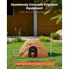 image:imageVEVOR Faux Rock Cover Outdoor Fake Rock Well Pump Cover Realistic Natural Texture Lightweight amp WeatherResistant Polyresin Artificial Boulder for Landscaping Garden Yard Dcor Brown Small SizeIrregular ovalMedium sizesandy yellow