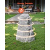 image:imageVEVOR Faux Rock Cover Outdoor Fake Rock Well Pump Cover Realistic Natural Texture Lightweight amp WeatherResistant Polyresin Artificial Boulder for Landscaping Garden Yard Dcor Brown Small SizeIrregular coneMedium sizelight grey