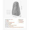 image:imageVEVOR Faux Rock Cover Outdoor Fake Rock Well Pump Cover Realistic Natural Texture Lightweight amp WeatherResistant Polyresin Artificial Boulder for Landscaping Garden Yard Dcor Brown Small SizeIrregular coneMedium sizelight grey