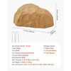 image:imageVEVOR Faux Rock Cover Outdoor Fake Rock Well Pump Cover Realistic Natural Texture Lightweight amp WeatherResistant Polyresin Artificial Boulder for Landscaping Garden Yard Dcor Brown Small SizeIrregular ovalsmall sizesandy yellow
