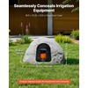 image:imageVEVOR Faux Rock Cover Outdoor Fake Rock Well Pump Cover Realistic Natural Texture Lightweight amp WeatherResistant Polyresin Artificial Boulder for Landscaping Garden Yard Dcor Brown Small SizeIrregular conesmall sizelight grey
