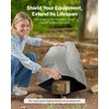 image:imageVEVOR Faux Rock Cover Outdoor Fake Rock Well Pump Cover Realistic Natural Texture Lightweight amp WeatherResistant Polyresin Artificial Boulder for Landscaping Garden Yard Dcor Brown Small SizeIrregular coneMedium sizedark grey