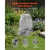 image:imageVEVOR Faux Rock Cover Outdoor Fake Rock Well Pump Cover Realistic Natural Texture Lightweight amp WeatherResistant Polyresin Artificial Boulder for Landscaping Garden Yard Dcor Brown Small SizeIrregular coneMedium sizedark grey