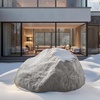 image:imageVEVOR Faux Rock Cover Outdoor Fake Rock Well Pump Cover Realistic Natural Texture Lightweight amp WeatherResistant Polyresin Artificial Boulder for Landscaping Garden Yard Dcor Brown Small SizeIrregular ovalMediumdark grey