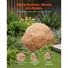 image:imageVEVOR Faux Rock Cover Outdoor Fake Rock Well Pump Cover Realistic Natural Texture Lightweight amp WeatherResistant Polyresin Artificial Boulder for Landscaping Garden Yard Dcor Brown Small SizeIrregular ovalMedium sizesandy yellow