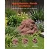 image:imageVEVOR Faux Rock Cover Outdoor Fake Rock Well Pump Cover Realistic Natural Texture Lightweight amp WeatherResistant Polyresin Artificial Boulder for Landscaping Garden Yard Dcor Brown Small SizeIrregular conesmall sizebrown