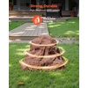 image:imageVEVOR Faux Rock Cover Outdoor Fake Rock Well Pump Cover Realistic Natural Texture Lightweight amp WeatherResistant Polyresin Artificial Boulder for Landscaping Garden Yard Dcor Brown Small SizeIrregular conesmall sizebrown