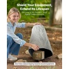 image:imageVEVOR Faux Rock Cover Outdoor Fake Rock Well Pump Cover Realistic Natural Texture Lightweight amp WeatherResistant Polyresin Artificial Boulder for Landscaping Garden Yard Dcor Brown Small SizeIrregular coneMedium sizelight grey