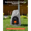 image:imageVEVOR Faux Rock Cover Outdoor Fake Rock Well Pump Cover Realistic Natural Texture Lightweight amp WeatherResistant Polyresin Artificial Boulder for Landscaping Garden Yard Dcor Brown Small SizeIrregular coneMedium sizedark grey