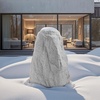 image:imageVEVOR Faux Rock Cover Outdoor Fake Rock Well Pump Cover Realistic Natural Texture Lightweight amp WeatherResistant Polyresin Artificial Boulder for Landscaping Garden Yard Dcor Brown Small SizeIrregular coneMedium sizelight grey