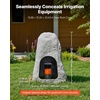 image:imageVEVOR Faux Rock Cover Outdoor Fake Rock Well Pump Cover Realistic Natural Texture Lightweight amp WeatherResistant Polyresin Artificial Boulder for Landscaping Garden Yard Dcor Brown Small SizeIrregular coneMedium sizelight grey