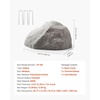 image:imageVEVOR Faux Rock Cover Outdoor Fake Rock Well Pump Cover Realistic Natural Texture Lightweight amp WeatherResistant Polyresin Artificial Boulder for Landscaping Garden Yard Dcor Brown Small SizeIrregular ovalMediumdark grey