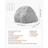 image:imageVEVOR Faux Rock Cover Outdoor Fake Rock Well Pump Cover Realistic Natural Texture Lightweight amp WeatherResistant Polyresin Artificial Boulder for Landscaping Garden Yard Dcor Brown Small SizeIrregular conesmall sizelight grey