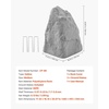 image:imageVEVOR Faux Rock Cover Outdoor Fake Rock Well Pump Cover Realistic Natural Texture Lightweight amp WeatherResistant Polyresin Artificial Boulder for Landscaping Garden Yard Dcor Brown Small SizeIrregular coneMedium sizedark grey