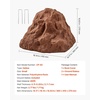 image:imageVEVOR Faux Rock Cover Outdoor Fake Rock Well Pump Cover Realistic Natural Texture Lightweight amp WeatherResistant Polyresin Artificial Boulder for Landscaping Garden Yard Dcor Brown Small SizeIrregular conesmall sizebrown