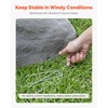 image:imageVEVOR Faux Rock Cover Outdoor Fake Rock Well Pump Cover Realistic Natural Texture Lightweight amp WeatherResistant Polyresin Artificial Boulder for Landscaping Garden Yard Dcor Brown Small SizeIrregular ovalMediumdark grey