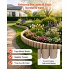 image:imageVEVOR Faux Stone Landscape Edging No Dig Garden Edging Border Flexible Blocks for Lawn Edging Flower Beds Driveway Yards with 12 Spikes 4 Pack 24 Bricks 16FT Kit 465 Lx 37 W x 22 H GreyBeige