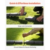 image:imageVEVOR Faux Stone Landscape Edging No Dig Garden Edging Border Flexible Blocks for Lawn Edging Flower Beds Driveway Yards with 12 Spikes 4 Pack 24 Bricks 16FT Kit 465 Lx 37 W x 22 H GreySandstone Gray