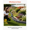 image:imageVEVOR Faux Stone Landscape Edging No Dig Garden Edging Border Flexible Blocks for Lawn Edging Flower Beds Driveway Yards with 12 Spikes 4 Pack 24 Bricks 16FT Kit 465 Lx 37 W x 22 H GreyCharcoal Black