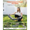 image:imageVEVOR Faux Stone Landscape Edging No Dig Garden Edging Border Flexible Blocks for Lawn Edging Flower Beds Driveway Yards with 12 Spikes 4 Pack 24 Bricks 16FT Kit 465 Lx 37 W x 22 H GreySandstone Gray