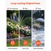image:imageVEVOR Faux Stone Landscape Edging No Dig Garden Edging Border Flexible Blocks for Lawn Edging Flower Beds Driveway Yards with 12 Spikes 4 Pack 24 Bricks 16FT Kit 465 Lx 37 W x 22 H GreyBeige