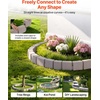 image:imageVEVOR Faux Stone Landscape Edging No Dig Garden Edging Border Flexible Blocks for Lawn Edging Flower Beds Driveway Yards with 12 Spikes 4 Pack 24 Bricks 16FT Kit 465 Lx 37 W x 22 H GreyBeige