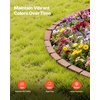 image:imageVEVOR Faux Stone Landscape Edging No Dig Garden Edging Border Flexible Blocks for Lawn Edging Flower Beds Driveway Yards with 12 Spikes 4 Pack 24 Bricks 16FT Kit 465 Lx 37 W x 22 H GreyBrown
