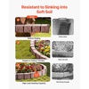 image:imageVEVOR Faux Stone Landscape Edging No Dig Garden Edging Border Flexible Blocks for Lawn Edging Flower Beds Driveway Yards with 12 Spikes 4 Pack 24 Bricks 16FT Kit 465 Lx 37 W x 22 H GreyBrown