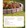 image:imageVEVOR Faux Stone Landscape Edging No Dig Garden Edging Border Flexible Blocks for Lawn Edging Flower Beds Driveway Yards with 12 Spikes 4 Pack 24 Bricks 16FT Kit 465 Lx 37 W x 22 H GreyBrown