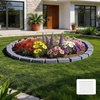 image:imageVEVOR Faux Stone Landscape Edging No Dig Garden Edging Border Flexible Blocks for Lawn Edging Flower Beds Driveway Yards with 12 Spikes 4 Pack 24 Bricks 16FT Kit 465 Lx 37 W x 22 H GreySandstone Gray