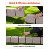image:imageVEVOR Faux Stone Landscape Edging No Dig Garden Edging Border Flexible Blocks for Lawn Edging Flower Beds Driveway Yards with 12 Spikes 4 Pack 24 Bricks 16FT Kit 465 Lx 37 W x 22 H GreyBeige