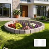 image:imageVEVOR Faux Stone Landscape Edging No Dig Garden Edging Border Flexible Blocks for Lawn Edging Flower Beds Driveway Yards with 12 Spikes 4 Pack 24 Bricks 16FT Kit 465 Lx 37 W x 22 H GreyBeige