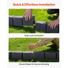 image:imageVEVOR Faux Stone Landscape Edging No Dig Garden Edging Border Flexible Blocks for Lawn Edging Flower Beds Driveway Yards with 12 Spikes 4 Pack 24 Bricks 16FT Kit 465 Lx 37 W x 22 H GreyCharcoal Black
