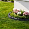 image:imageVEVOR Faux Stone Landscape Edging No Dig Garden Edging Border Flexible Blocks for Lawn Edging Flower Beds Driveway Yards with 12 Spikes 4 Pack 24 Bricks 16FT Kit 465 Lx 37 W x 22 H GreyCharcoal Black