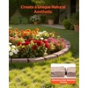 image:imageVEVOR Faux Stone Landscape Edging No Dig Garden Edging Border Flexible Blocks for Lawn Edging Flower Beds Driveway Yards with 12 Spikes 4 Pack 24 Bricks 16FT Kit 465 Lx 37 W x 22 H GreyBrown