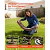image:imageVEVOR Faux Stone Landscape Edging No Dig Garden Edging Border Flexible Blocks for Lawn Edging Flower Beds Driveway Yards with 12 Spikes 4 Pack 24 Bricks 16FT Kit 465 Lx 37 W x 22 H GreyBrown