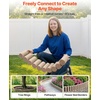 image:imageVEVOR Faux Stone Landscape Edging No Dig Garden Edging Border Flexible Blocks for Lawn Edging Flower Beds Driveway Yards with 12 Spikes 4 Pack 24 Bricks 16FT Kit 465 Lx 37 W x 22 H GreyBeige
