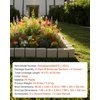 image:imageVEVOR Faux Stone Landscape Edging No Dig Garden Edging Border Flexible Blocks for Lawn Edging Flower Beds Driveway Yards with 12 Spikes 4 Pack 24 Bricks 16FT Kit 465 Lx 37 W x 22 H GreyBeige