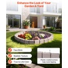 image:imageVEVOR Faux Stone Landscape Edging No Dig Garden Edging Border Flexible Blocks for Lawn Edging Flower Beds Driveway Yards with 12 Spikes 4 Pack 24 Bricks 16FT Kit 465 Lx 37 W x 22 H GreyBeige