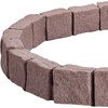 image:imageVEVOR Faux Stone Landscape Edging No Dig Garden Edging Border Flexible Blocks for Lawn Edging Flower Beds Driveway Yards with 12 Spikes 4 Pack 24 Bricks 16FT Kit 465 Lx 37 W x 22 H GreyBrown