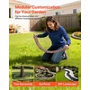 image:imageVEVOR Faux Stone Landscape Edging No Dig Garden Edging Border Flexible Blocks for Lawn Edging Flower Beds Driveway Yards with 12 Spikes 4 Pack 24 Bricks 16FT Kit 465 Lx 37 W x 22 H GreyBrown