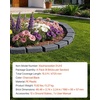 image:imageVEVOR Faux Stone Landscape Edging No Dig Garden Edging Border Flexible Blocks for Lawn Edging Flower Beds Driveway Yards with 12 Spikes 4 Pack 24 Bricks 16FT Kit 465 Lx 37 W x 22 H GreyCharcoal Black