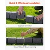 image:imageVEVOR Faux Stone Landscape Edging No Dig Garden Edging Border Flexible Blocks for Lawn Edging Flower Beds Driveway Yards with 12 Spikes 4 Pack 24 Bricks 16FT Kit 465 Lx 37 W x 22 H GreySandstone Gray