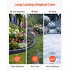 image:imageVEVOR Faux Stone Landscape Edging No Dig Garden Edging Border Flexible Blocks for Lawn Edging Flower Beds Driveway Yards with 12 Spikes 4 Pack 24 Bricks 16FT Kit 465 Lx 37 W x 22 H GreyCharcoal Black